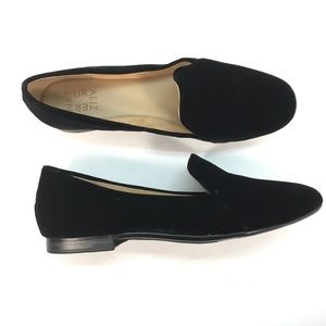 Naturalizer black velvet flats size 9 M